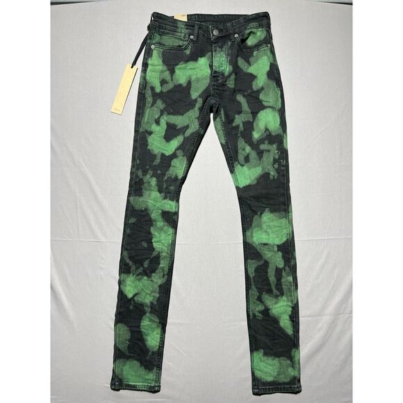 Ksubi Jeans Mens Van Winkle‎ Skinny Leg Rekt Green Black $260 Size 28